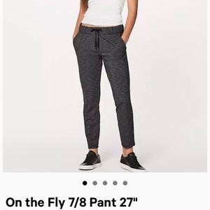 Lululemon On the Fly 7/8 length pant